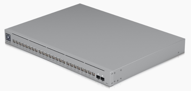 Ubiquiti USW-Pro-Max-24 / Switch 24-Puertos | 2606 – Ubiquiti USW-Pro-Max-24 es un switch diseñado para redes empresariales de campus con alta velocidad, Compatible con servidores y nodos locales de alto rendimiento, Incorpora 8 puertos RJ45 2.5G