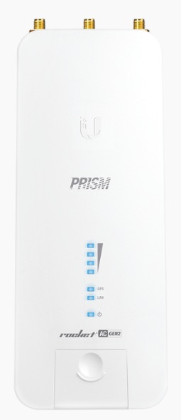 Ubiquiti RP-5AC-GEN2 / Radio airMAX AC | 2606 – Ubiquiti RP-5AC-GEN2 Radio diseñado para enlaces inalámbricos, Cuenta con puerto RJ-45 Gigabit, Dos conectores RP-SMA, Un conector SMA para GPS, Memoria de 128 MB, Canal hasta 80 MHz, Tasa de 500 Mbps