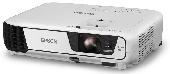 Proyector  4000 Lumens Wi-Fi / Epson W52+ V11HA02021 | 2507 - Video Proyector Epson PowerLite W52+ con módulo inalámbrico integrado, Ideal para salas de conferencia y aulas de clase, Tecnología: Epson 3LCD, Resolución: 1280 x 800, Brillo 4000 Lumenes 