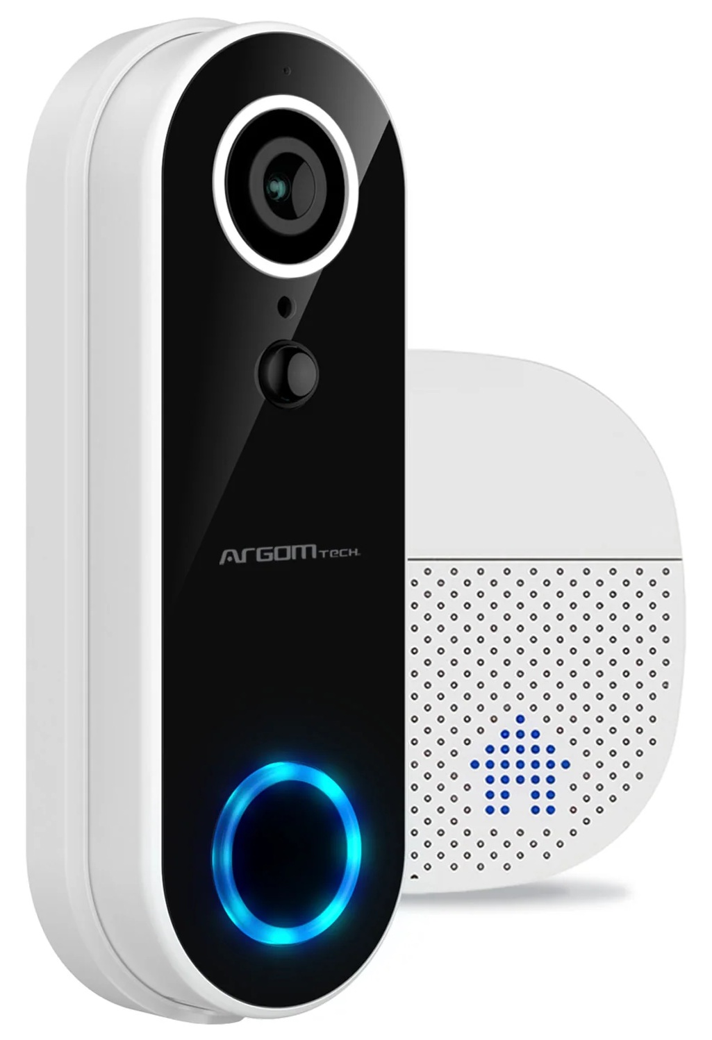 Videoportero inteligente / Argom ARG-SV-8002WT | 2605 – Argom Tech Vision 2 ARG-SV-8002WT es un videoportero diseñado para seguridad del hogar con resolución Full HD 1080p, detección PIR, visión nocturna hasta 3 m, audio bidireccional, protección IP65