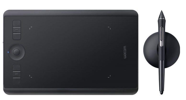 Wacom Intuos Pro PTH460K0 /  7'' | 2205 - Tabla digitalizadora con lápiz, Pantalla Multitáctil, Área activa 160 x 100 mm, Conectividad USB Tipo-C y Bluetooth 4.2, Lápiz Wacom Pro 2 incluido, Resolución: 5080 lpp, Tecnología EMR, Compatible Windows y Mac 