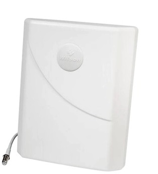 Antena para Celular 10 dBi / WilsonPro 311-135 | 2410 – Antena tipo panel multibanda amplificadora de señal para instalaciones fijas de Telefonía Celular, Ancho de haz horizontal 70°/60°, Ancho de haz vertical 50°/45°, Impedancia 50Ω, 311135 