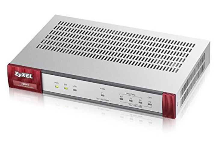 Firewall Appliance UTM - ZyXEL   USG40 | 3x LAN/DMZ Gigabit Ports, 1x WAN Port, 1x OPT, 1x Console port, Anti-Malware con Firewall, Antivirus, Antispam, Filtrado de contenido, Detección y Prevensión de Intrusos USG40UTMBDL  